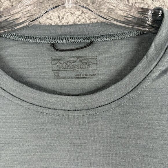 Patagonia Shirt Mens Extra Large XL Merino Wool Blend 3/4 Sleeve Bike Jersey - Picture 10 of 14